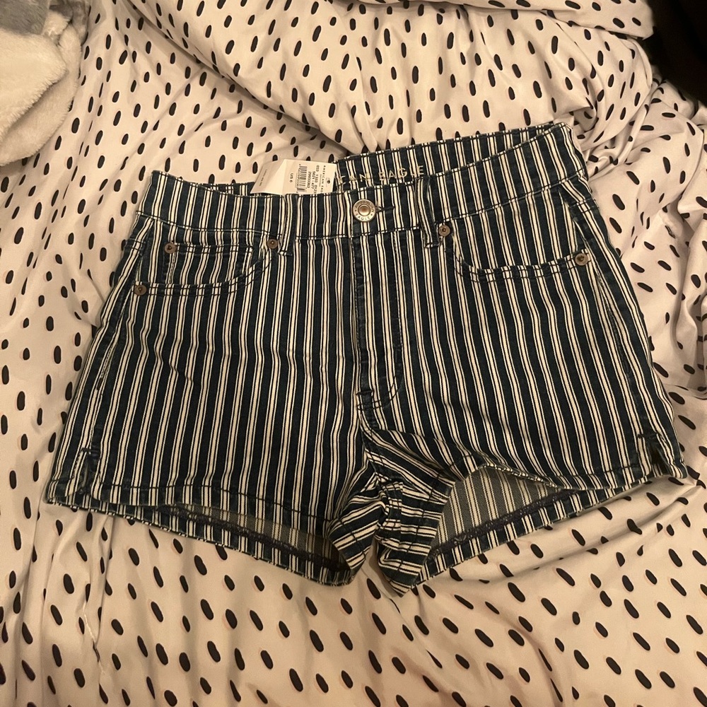 American Eagle High Rise Shortie Jean Short